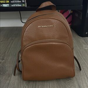Michael Kors Tan Leather Backpack